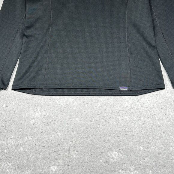 Patagonia 1/4 Zip Capilene Base Layer Pullover Jacket Midweight Women Small Blck - Picture 3 of 13